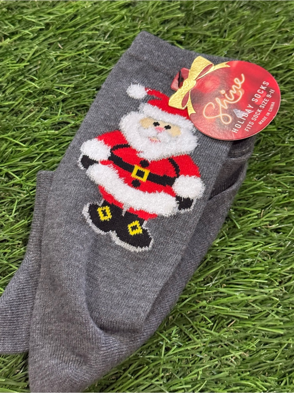Shine Holiday Socks - Santa